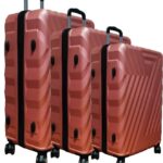 3 Pieces ABS Hardside 360 Degree Spinner Wheels Trolley Luggage Set 20/24/28 Inch