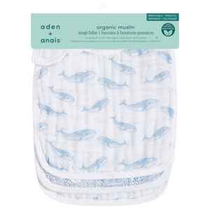 Aden + Anais - Organic Muslin Snap Bib - Pack of 3 - Oceanic