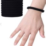 Women's 24-Piece Black Soft Flexible Wrist Elastic Hair Clip