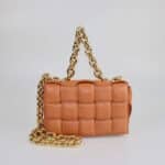 Bottega Veneta Caramel Padded Cassette Chain Bag