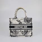 Christian Dior Latte/Black Zodiac Embroidery Small Book Tote