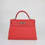 Hermes Rouge Casaque Togo Kelly Retourne 32 PHW